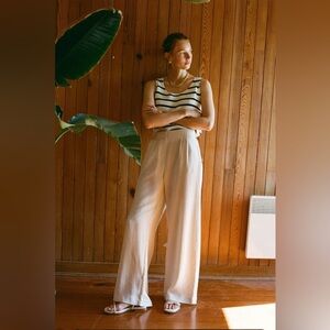 Tuckernuck Cream Wide-Leg Pants
